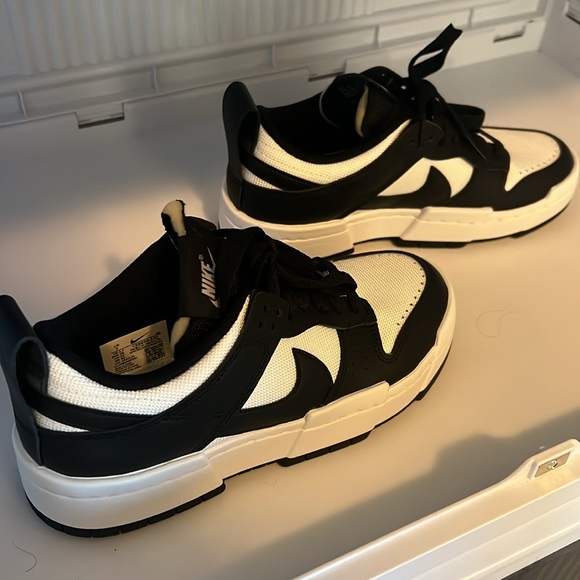 W NIKE DUNK LOW DISRUPT S7 NWT NEVER WORN W AUTHENTICITY TAG P BLACK/WHITE PANDA - Picture 7 of 9
